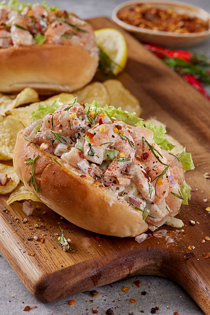 istock Creamy Shrimp Salad  Sliders on Soft Buns 2242411516