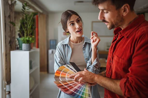 istock Interior designers choosing colors for apartment renovation project 2242413400