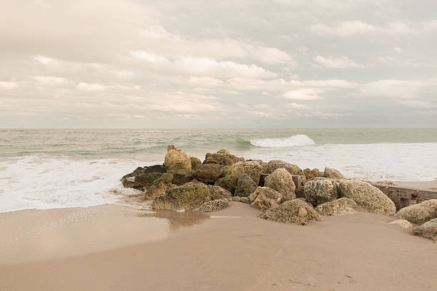 Cloudy Sunset Sky Over the Palm Beach, Florida Seashore, Fall of 2025