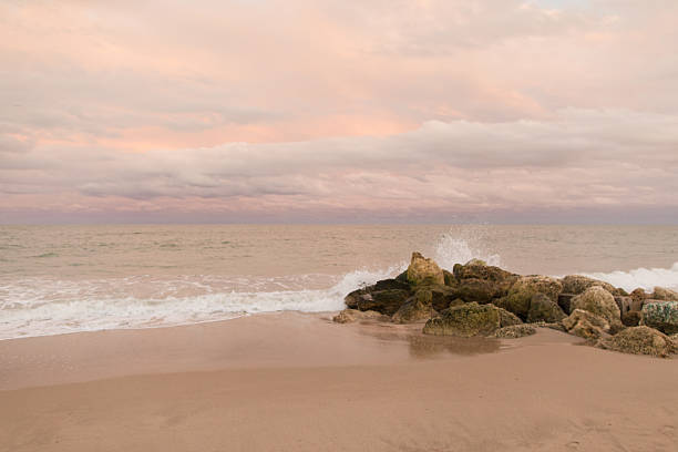 Cloudy Sunset Sky Over the Palm Beach, Florida Seashore, Fall of 2025