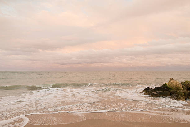 Cloudy Sunset Sky Over the Palm Beach, Florida Seashore, Fall of 2025
