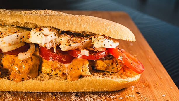 istock Chicken and Mozzarella Baguette Sandwich 2242419981