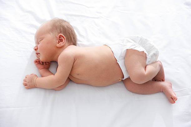 Baby Relaxing in a Warm Home Setting
