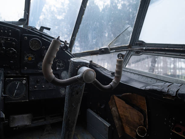 plane heading towards foggy forest, aircraft observes trees as it advances into foggy forest landscape, aerial vehicle detects distant woods and moves closer to fogenshrouded forest area