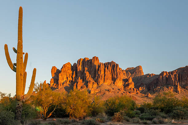 istock Sunset Over Superstition Mountains at Lost Dutchman State Park 2242439604