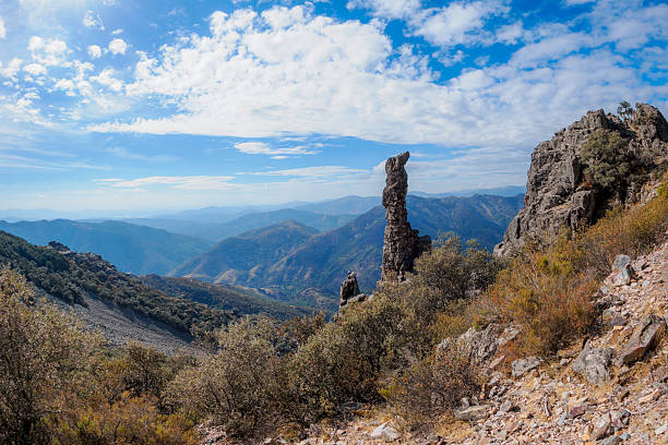 Landscape, rock formations. Sierra de Francia. Batuecas Valley