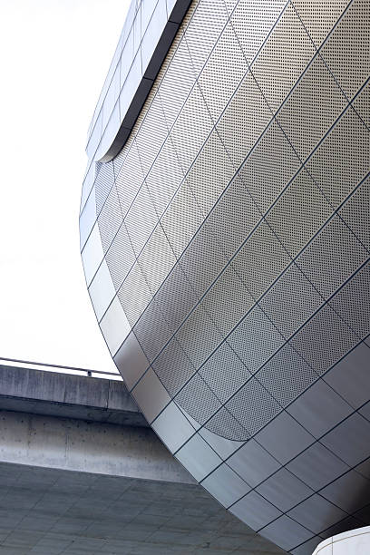 istock Closeup modern corporate building, abstract background with copy space 2242443810