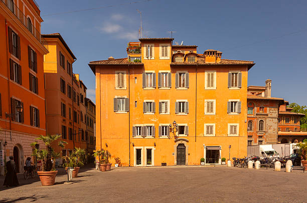 istock Piazza in Trastevere district in Rome, Italy 2242455335