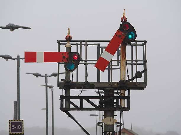 istock Mechanical semaphore signal used at railway 2242459628
