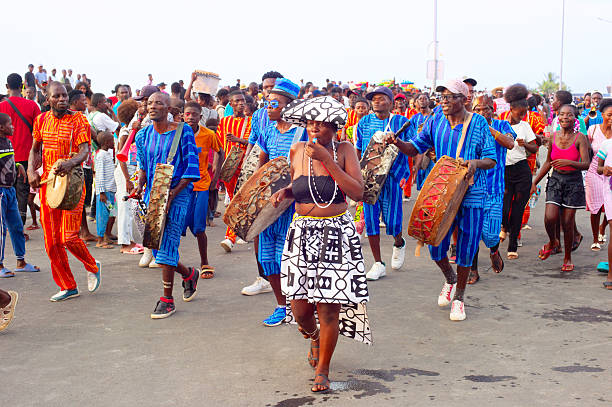 Cape Coast Castle is one of about forty \