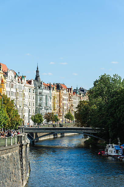 istock Colorful Historic Buildings Along City River 2242461815
