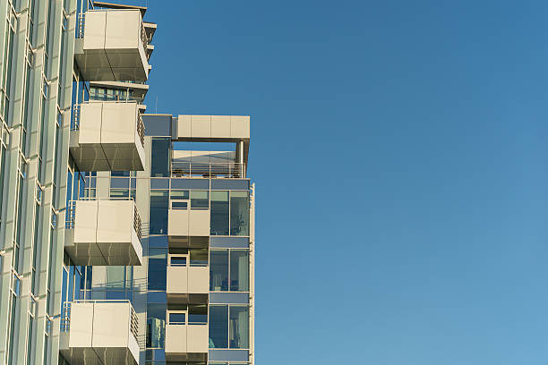 istock Modern Apartment Building With Glass Balconies 2242461834