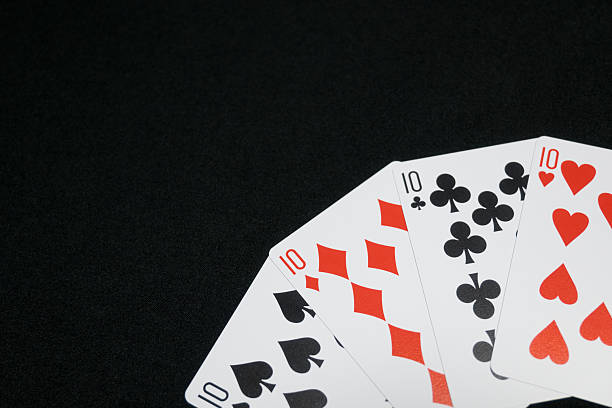 istock Four 10s of Playing Cards 2242474448