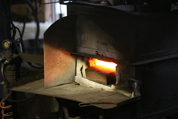 istock Heating materials in a furnace 2242480482