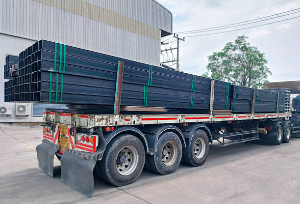 istock Essential for modern infrastructure: Square steel pipes organized for transport or installation,columns, beams, and various load-bearing applications in urban and industrial development. 2242488580