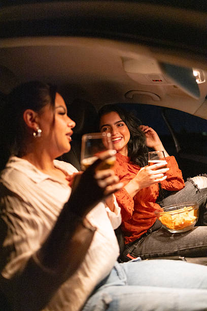 istock Close friends chatting in the car after work 2242499936