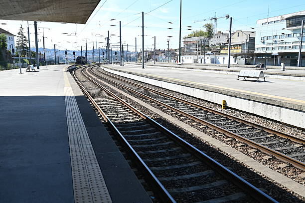 istock Station platform in Porto, Portugal. 2242505276