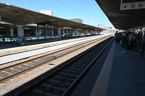 istock Station platform in Porto, Portugal. 2242505277