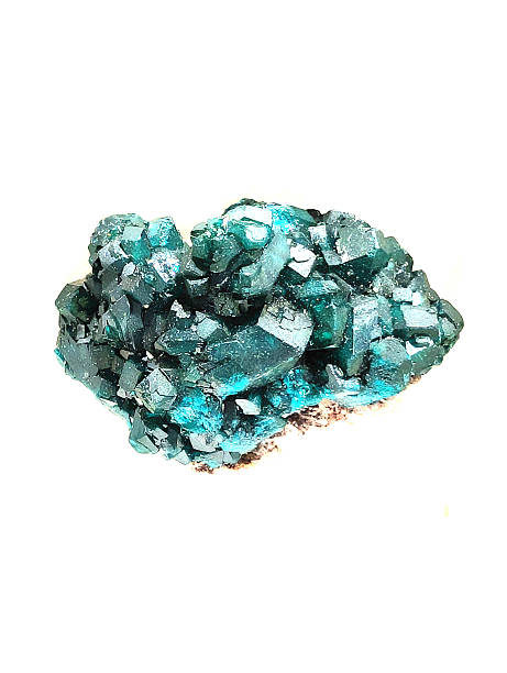 istock dioptase mineral isolated 2242511894