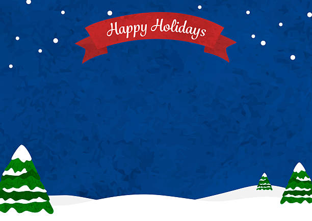 istock Watercolor night snow scene Christmas background frame illustration 2242516556