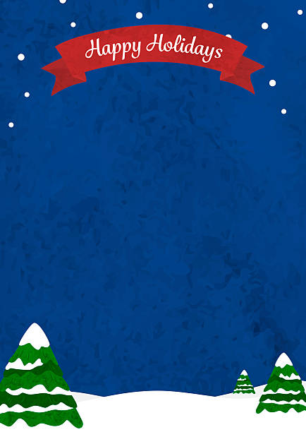 istock Watercolor night snow scene Christmas background frame illustration 2242524987