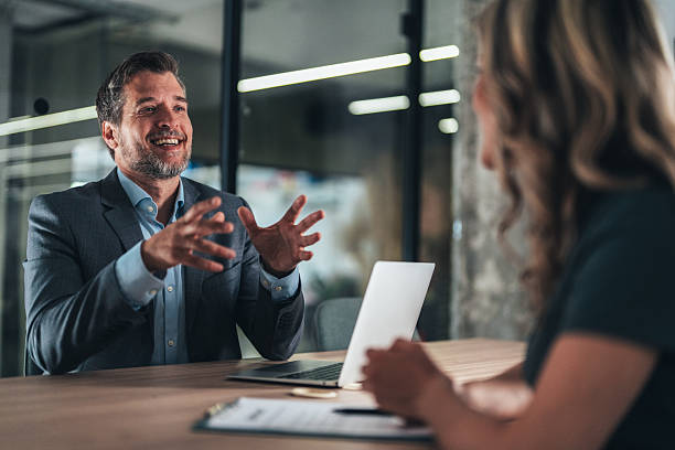 istock Business advisor meeting with client in modern office 2242528206