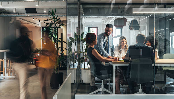 istock Business meeting in modern corporate office 2242528222