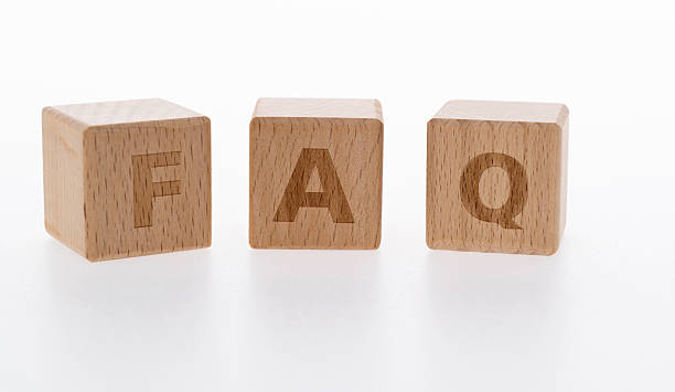 istock Wooden block shapes with word FAQ on white background 2242532886