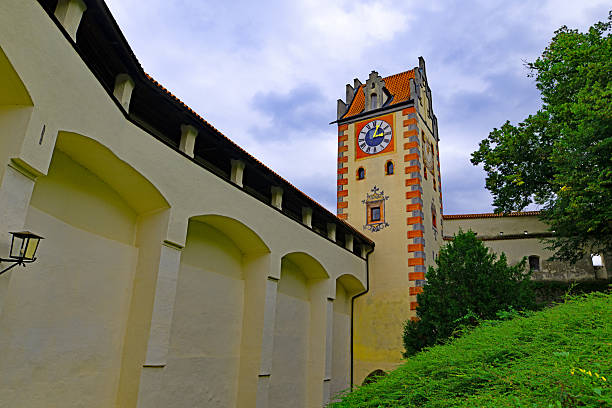 Landshut, Germany - Aug 11th 2024: Trausnitz Castle in Landshut is the most prominent landmark in the city. It's located on a hill above the city and it's visible from all over the town center.