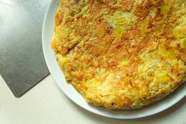 Spanish potato and onion omelette