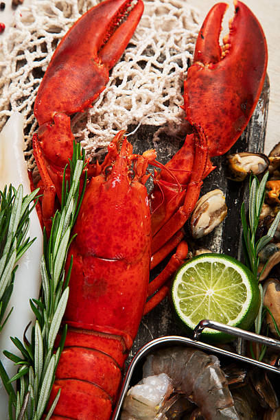 istock Assorted seafood. Mediterannean food concept. 2242543721