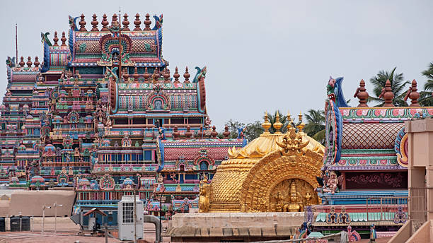 istock View across the rooftop of an Indian temple complex 2242547470