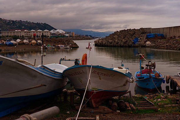 istock Fishing harbor and Boats 2242550092