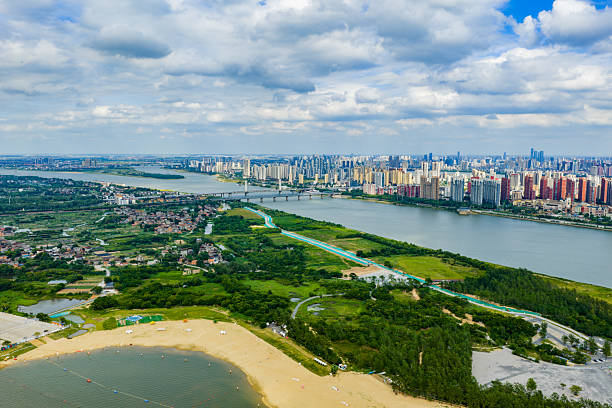 istock Modern urban river landscape, Changsha, Hunan 2242559523