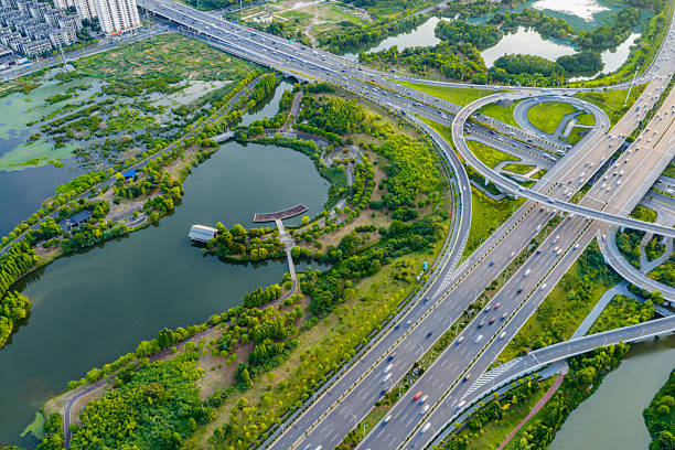 istock Urban overpass traffic road 2242562539