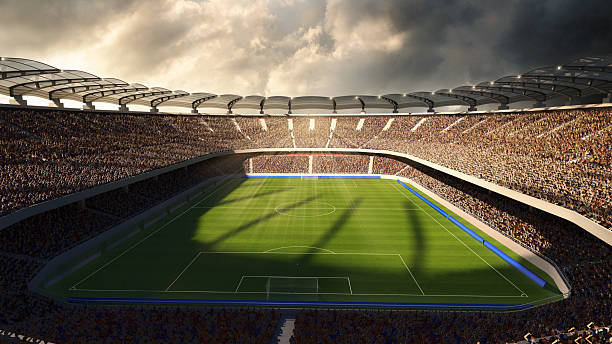 istock 3D soccer stadium filled with fans under dramatic evening light 2242563992
