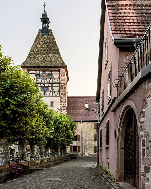 istock Charming street view in a European village. 2242568556