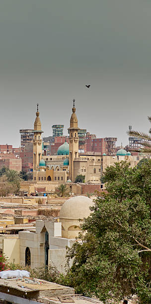 istock Historic Egyptian cityscape featuring mosques and architecture 2242572336