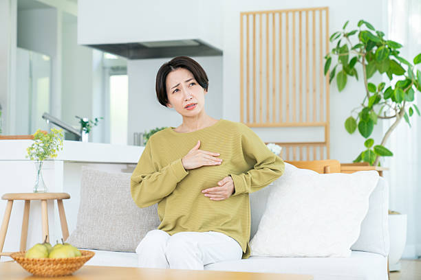 istock Middle-aged woman with breast cancer 2242575699