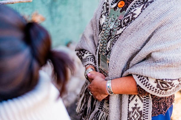 istock Close-up of a mapuche woman 2242589663