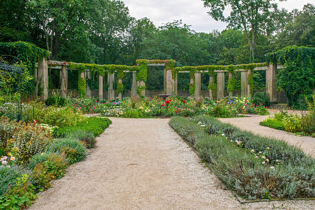 istock Colonnade and flowerbeds in Tiergarten 2242591242