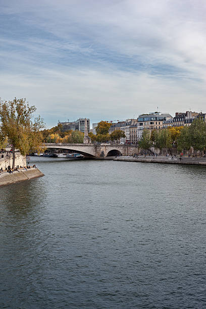 Seine banks in October in Paris