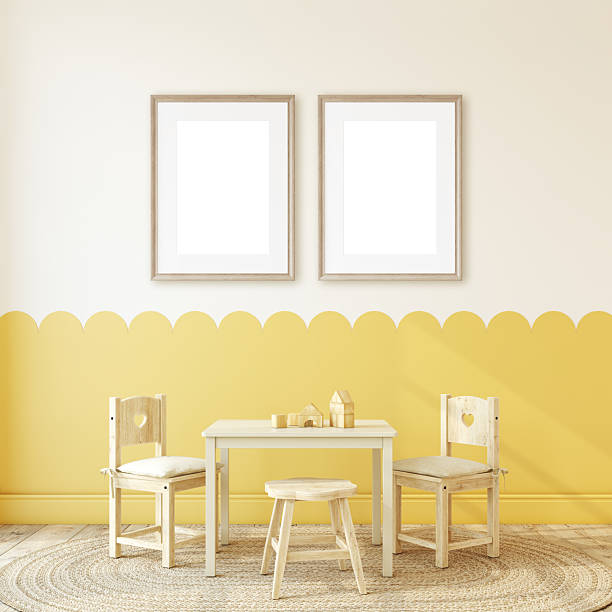 istock Interior of playroom. Frame mockup. 3d render. 2242607234
