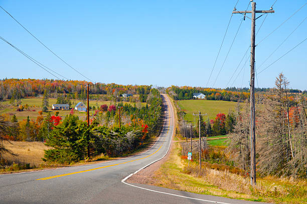 Canada Prince Edward island.  Country central PEI in fall season