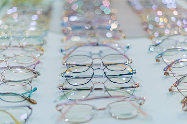 istock Glasses are on display at an eyeglass store. 2242609244