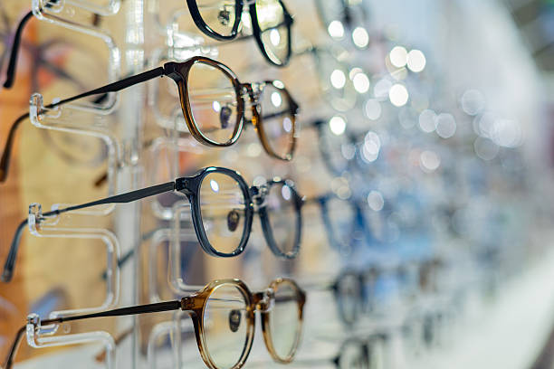 istock Glasses are on display at an eyeglass store. 2242609285