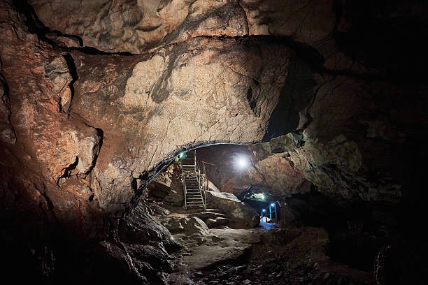 istock Various rock formations with stalactites and stalagmites in the Vadu Crisului cave, Bihor, Romania 2242610630