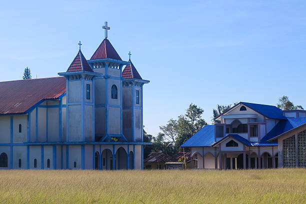 istock A magnificent Catholic church with a cruciform tower 2242617281