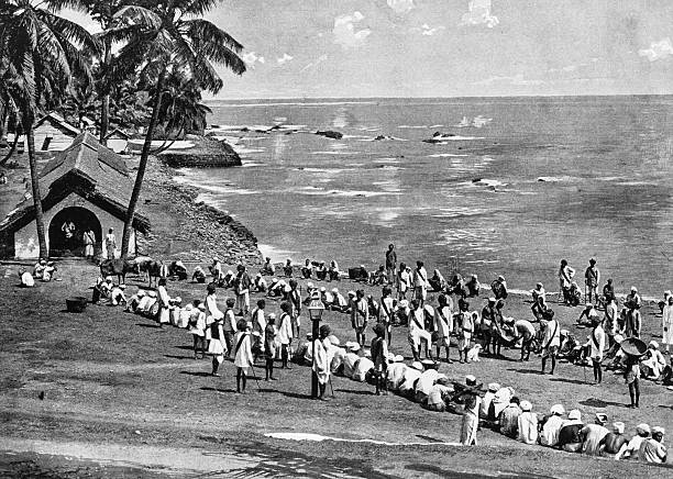 Black and White Photograph of the British Empire in the 19th Century: Law and Justice, Prisoners, Andaman Islands