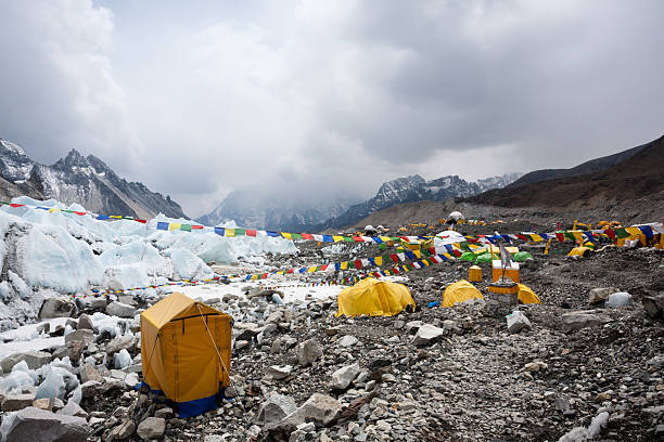 istock Everest south base camp view, Nepal 2242630459
